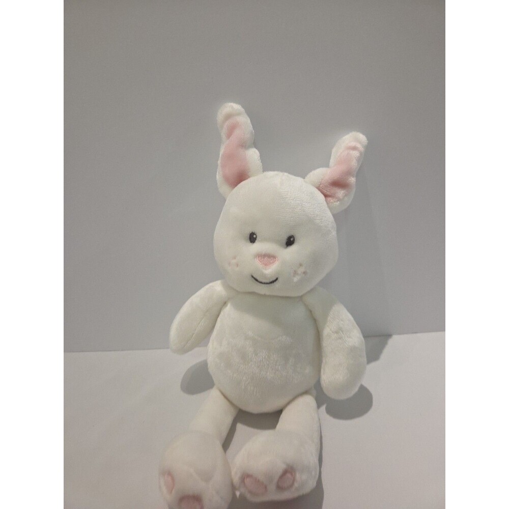 Little Miracles Bunny Rabbit White Pink 16" Plush Stuffed Toy
